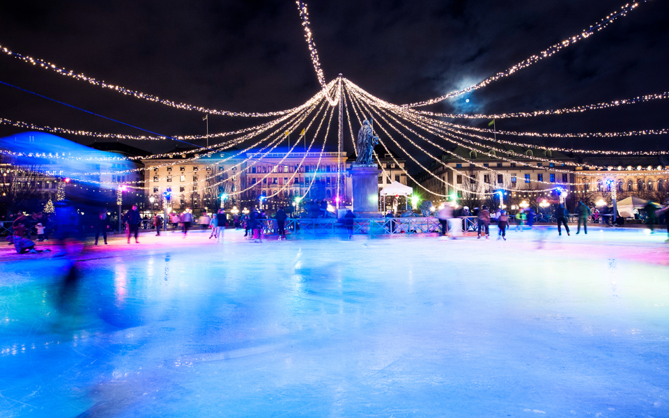 Isbana i Kungsträdgården
